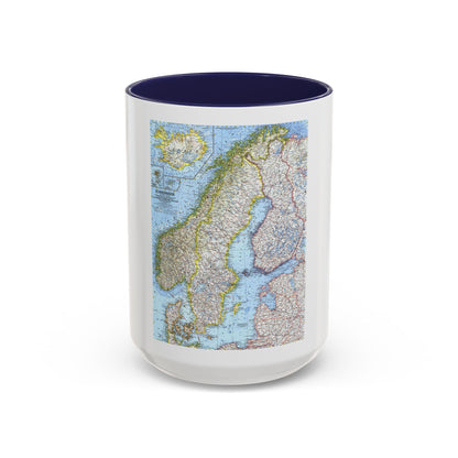 Scandinavia (1963) (Map) Accent Coffee Mug