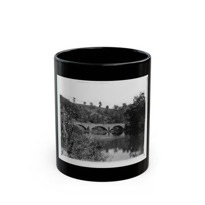 Antietam, Maryland. Antietam Bridge Looking Down Stream (U.S. Civil War) Black Coffee Mug