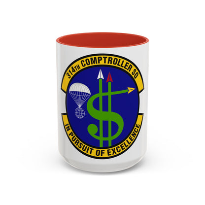 314th Comptroller Squadron (U.S. Air Force) Accent Coffee Mug