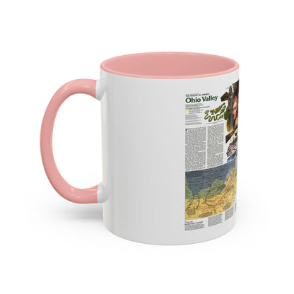 USA - Ohio Valley 2 (1985) (Map) Accent Coffee Mug