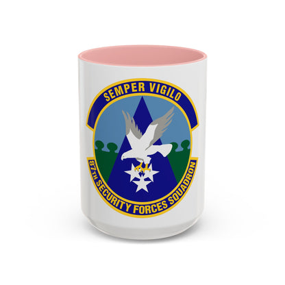 87 Security Forces Squadron AMC (U.S. Air Force) Accent Coffee Mug
