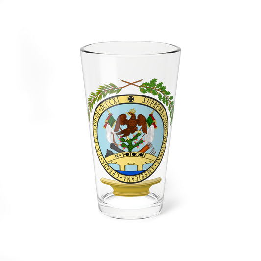 Sello de la Junta Nacional de Zitácuaro (Mexico) (Coat of Arms) Pint Glass 16oz
