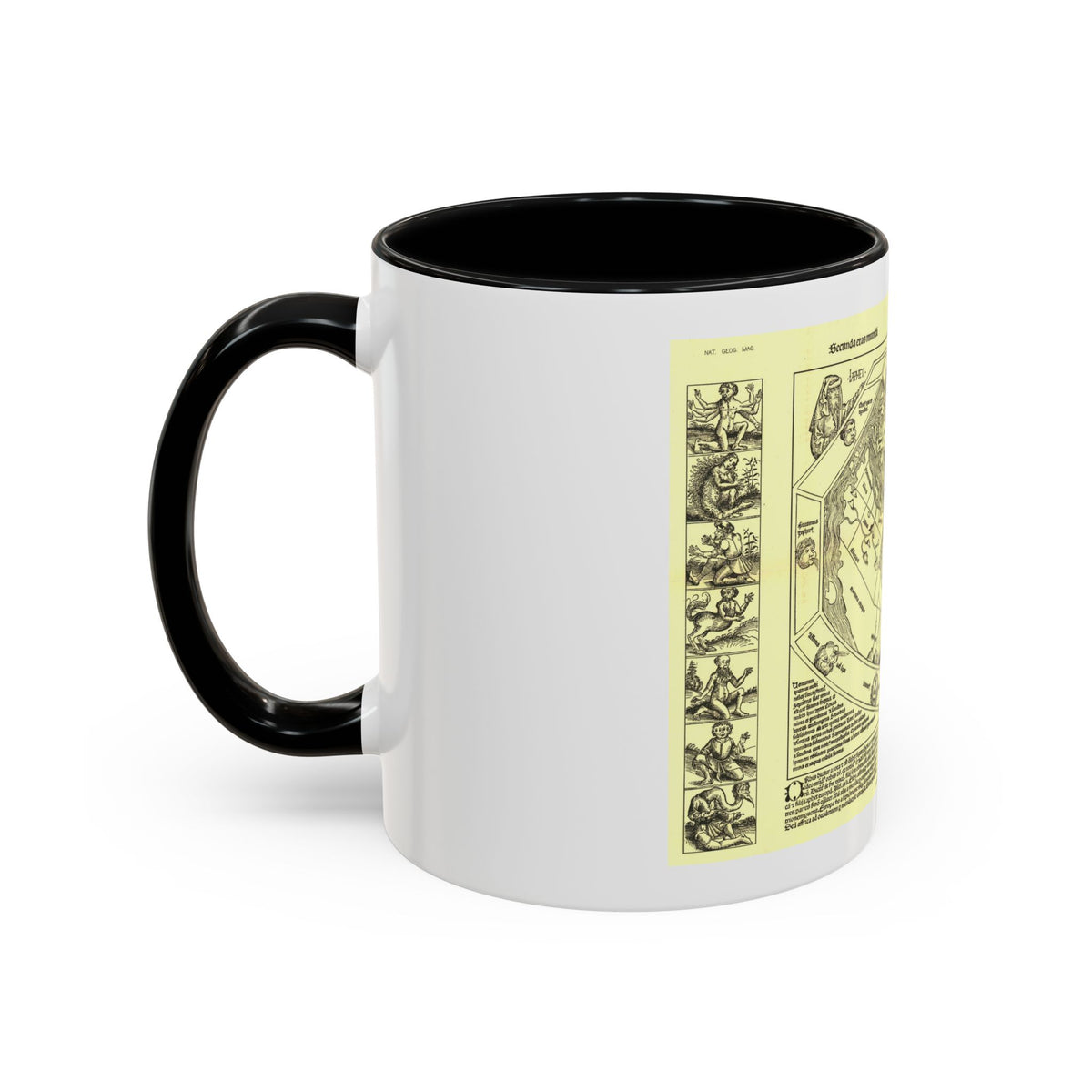 Chronicon Nurembergense Map (1493) (Map) Accent Coffee Mug