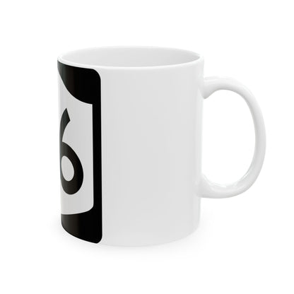 NY-86 (New York) (Road Sign) White Coffee Mug