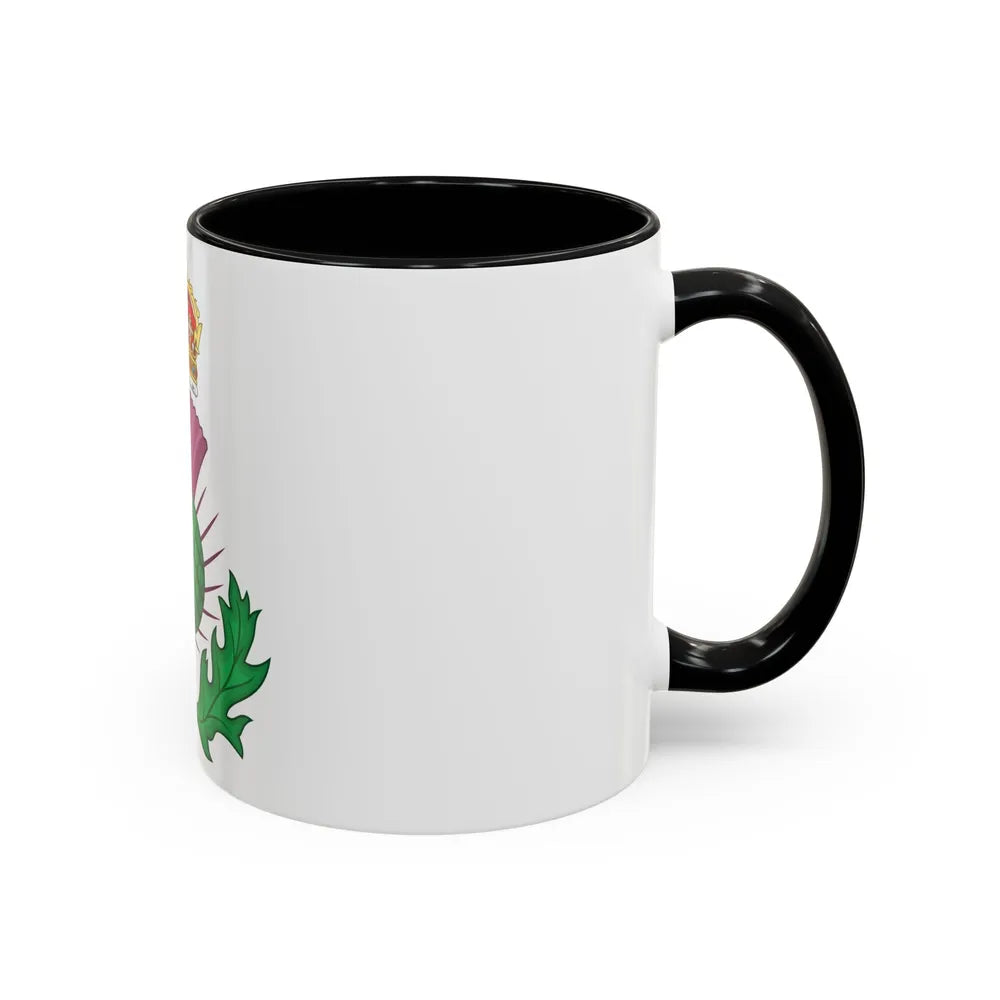 Thistle Royal Badge of Scotland - Accent Coffee Mug-Go Mug Yourself