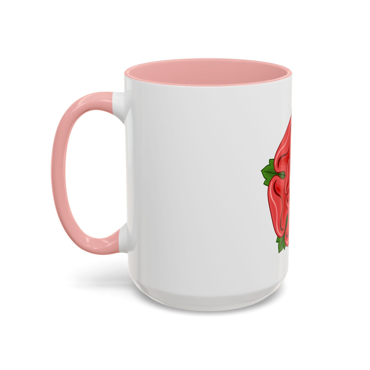 Red Rose Badge of Lancaster - Accent Coffee Mug