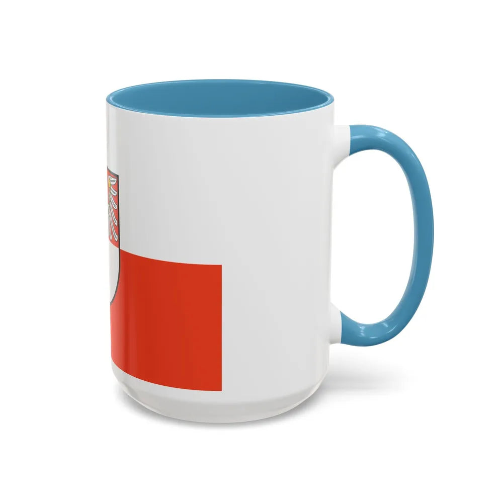 Flag of Barnim Germany - Accent Coffee Mug-Go Mug Yourself