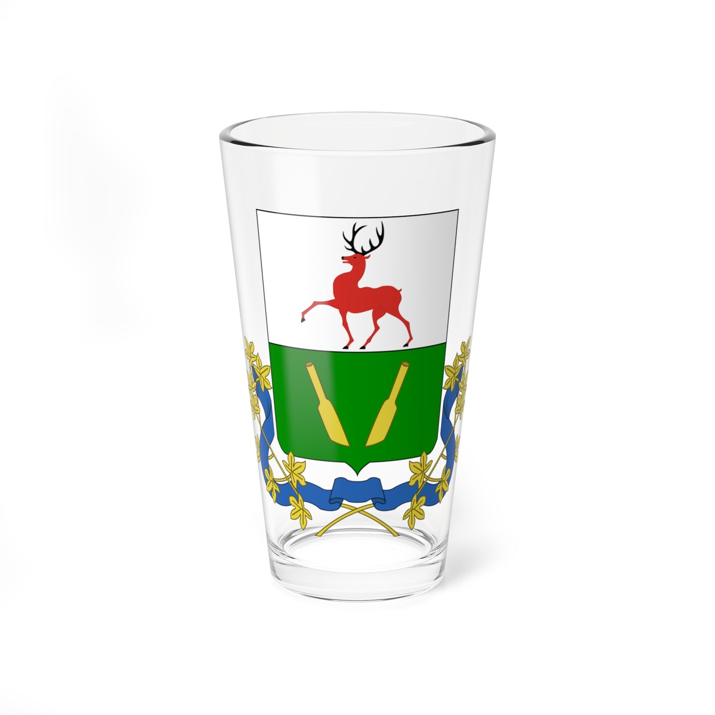 Coats of arms of Lukoyanov (Russia) (Coat of Arms) Pint Glass 16oz