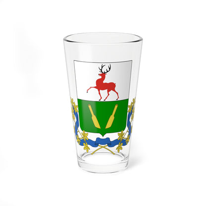 Coats of arms of Lukoyanov (Russia) (Coat of Arms) Pint Glass 16oz