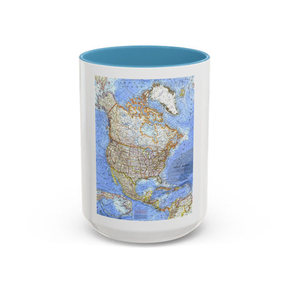 North America (1964) (Map) Accent Coffee Mug