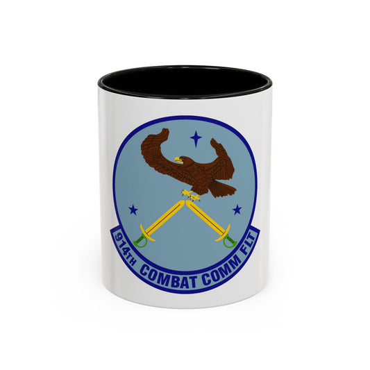 914th Combat Communications Flight (U.S. Air Force) Accent Coffee Mug