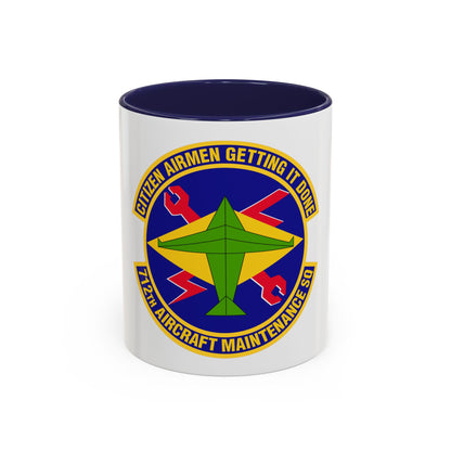 712th Aircraft Maintenance Squadron (U.S. Air Force) Accent Coffee Mug