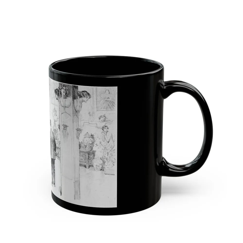 Hall of Beauties - Black Coffee Mug-Go Mug Yourself