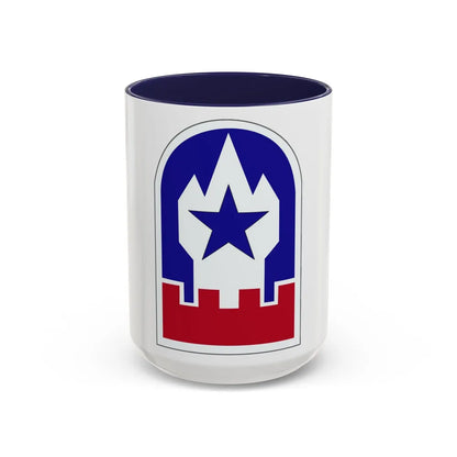 Engineer Command Europe (U.S. Army) Accent Coffee Mug-15oz-Navy-Go Mug Yourself