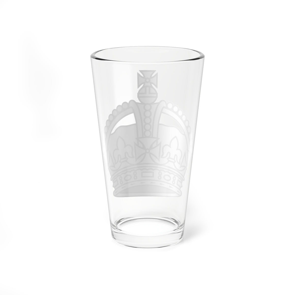 1901 pattern Tudor Crown silver (United Kingdom) (Military Rank) Pint Glass 16oz