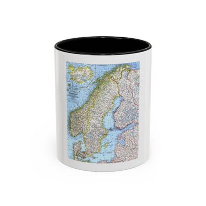 Scandinavia (1963) (Map) Accent Coffee Mug