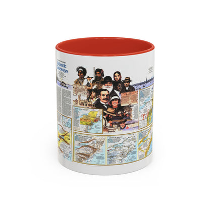 USA - Atlantic Gateways 2 (1983) (Map) Accent Coffee Mug