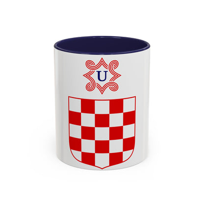 Coat of arms of the Independent State of Croatia - Accent Coffee Mug