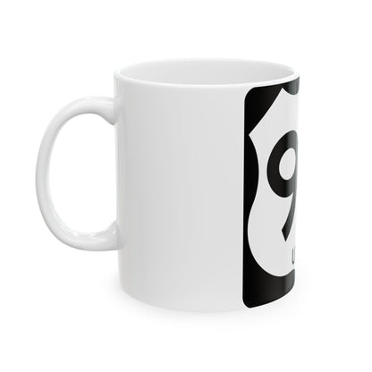 Texas Business US 90-U (Texas) (Road Sign) White Coffee Mug