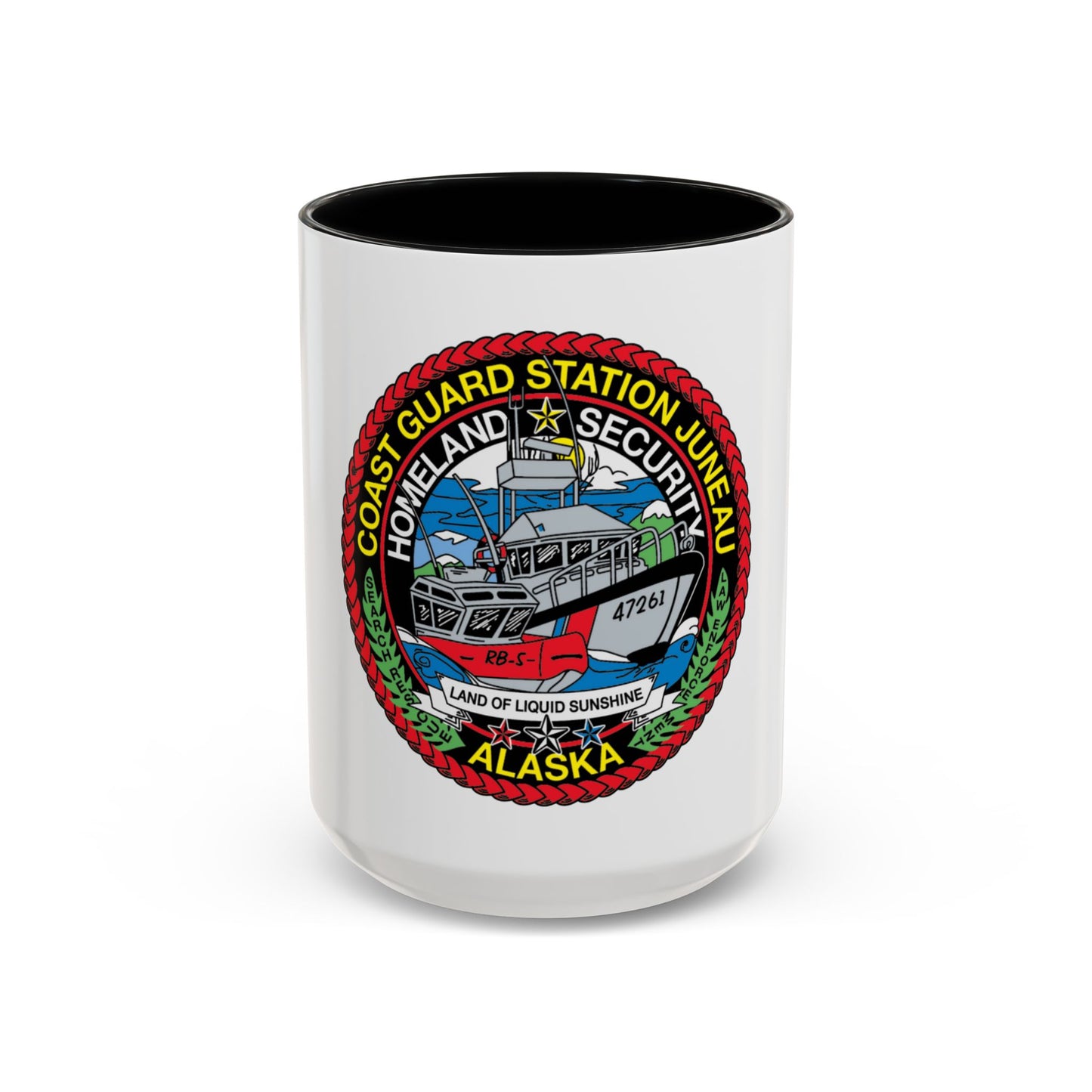 USCG Station Juneau Alaska   Homeland Security (U.S. Coast Guard) Accent Coffee Mug