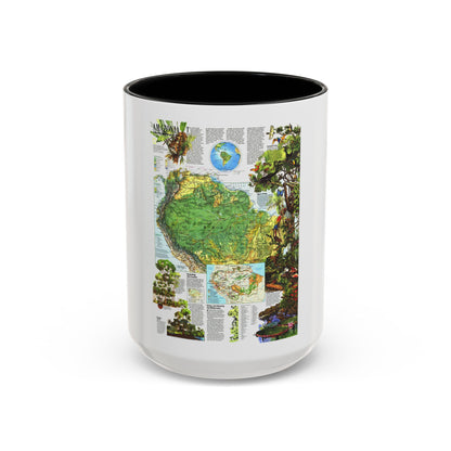 Amazonia - A World Resource at Risk (1992) (Map) Accent Coffee Mug