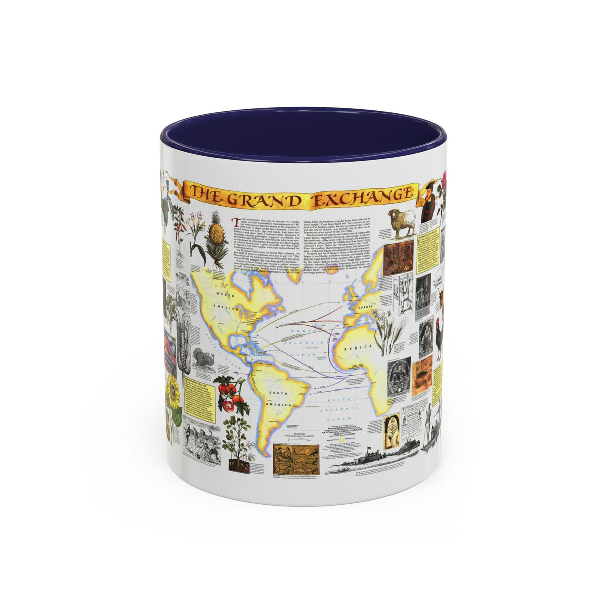 The Grand Exchange (1992) (Map) Accent Coffee Mug