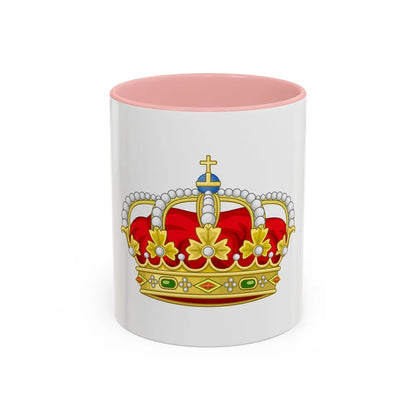 Royal Crown of Spain - Accent Coffee Mug-11oz-Pink-Go Mug Yourself