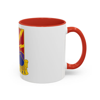 593rd Field Artillery Battalion (U.S. Army) Accent Coffee Mug