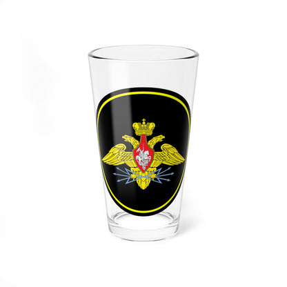 Emblem of the Russian military communications troop 1 (Russia) (Coat of Arms) Pint Glass 16oz