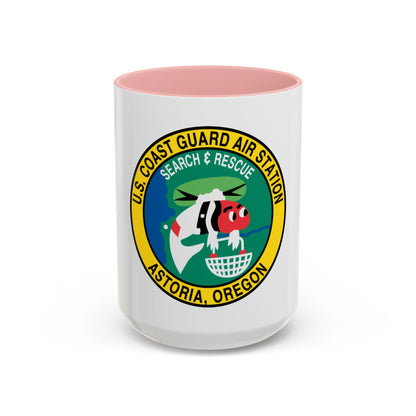USCG Air Station Astoria (U.S. Coast Guard) Accent Coffee Mug