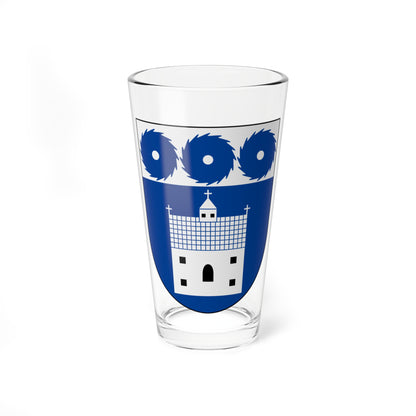 Grums vapen alternativ (Sweden) (Coat of Arms) Pint Glass 16oz