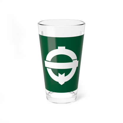 Flag of Moriya Ibaraki no text (Japan) Pint Glass 16oz