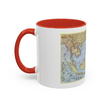 Pacific Islands - Southeast Asia (1944) (Map) Accent Coffee Mug