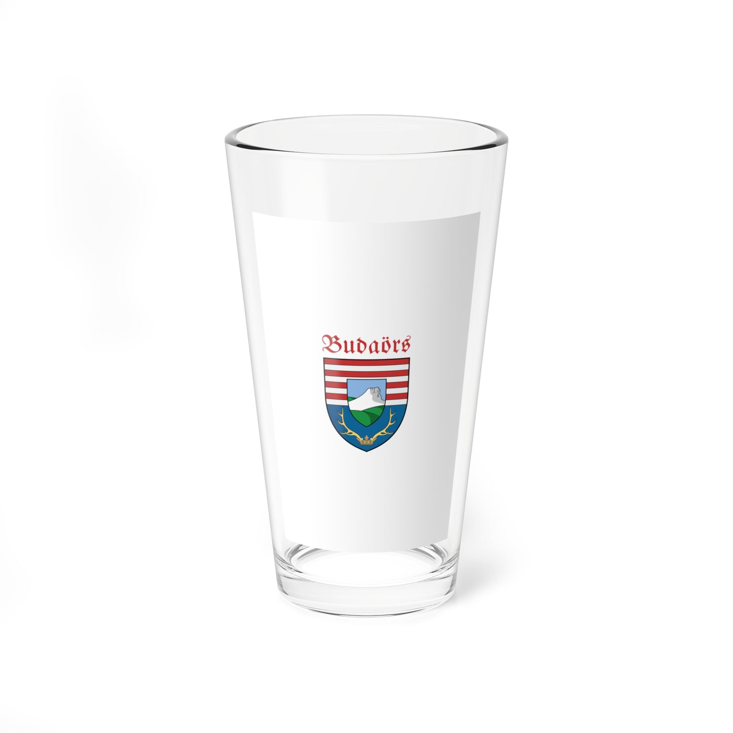 Flag of Budaors vertical (Hungary) Pint Glass 16oz