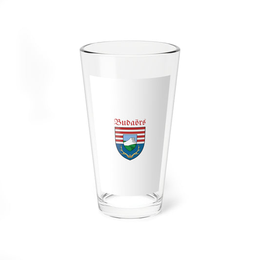 Flag of Budaors vertical (Hungary) Pint Glass 16oz