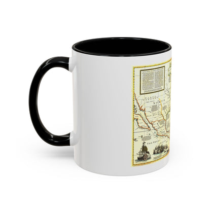 North America - Colonization and Trade (1977) (Map) Accent Coffee Mug