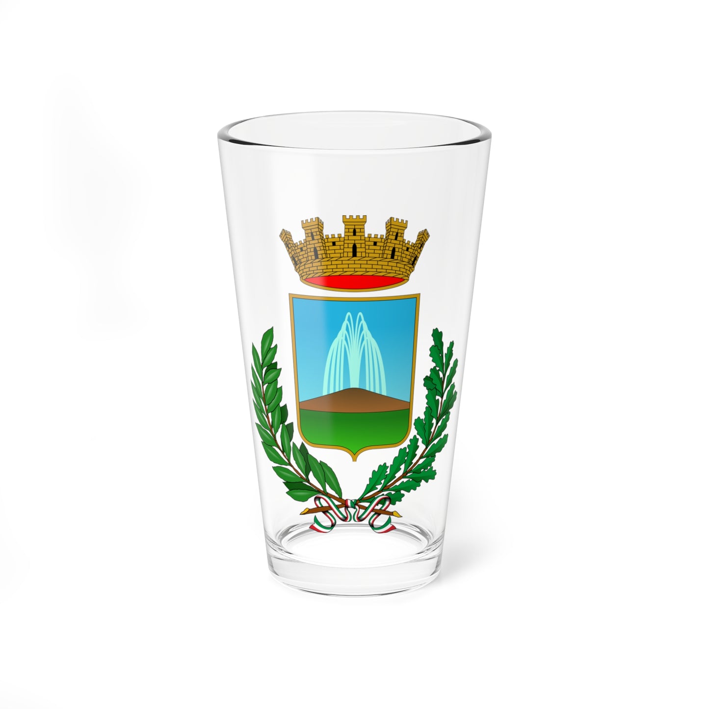 Telese Terme-Stemma until 2020 (Italy) (Coat of Arms) Pint Glass 16oz