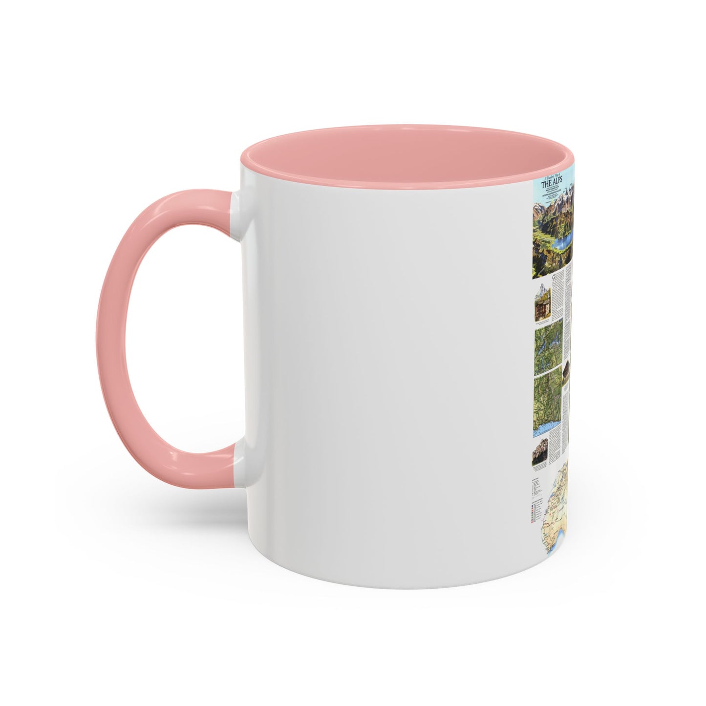 Tasse à café décorative Alpes, Les - Carte du voyageur (1985) (Carte)