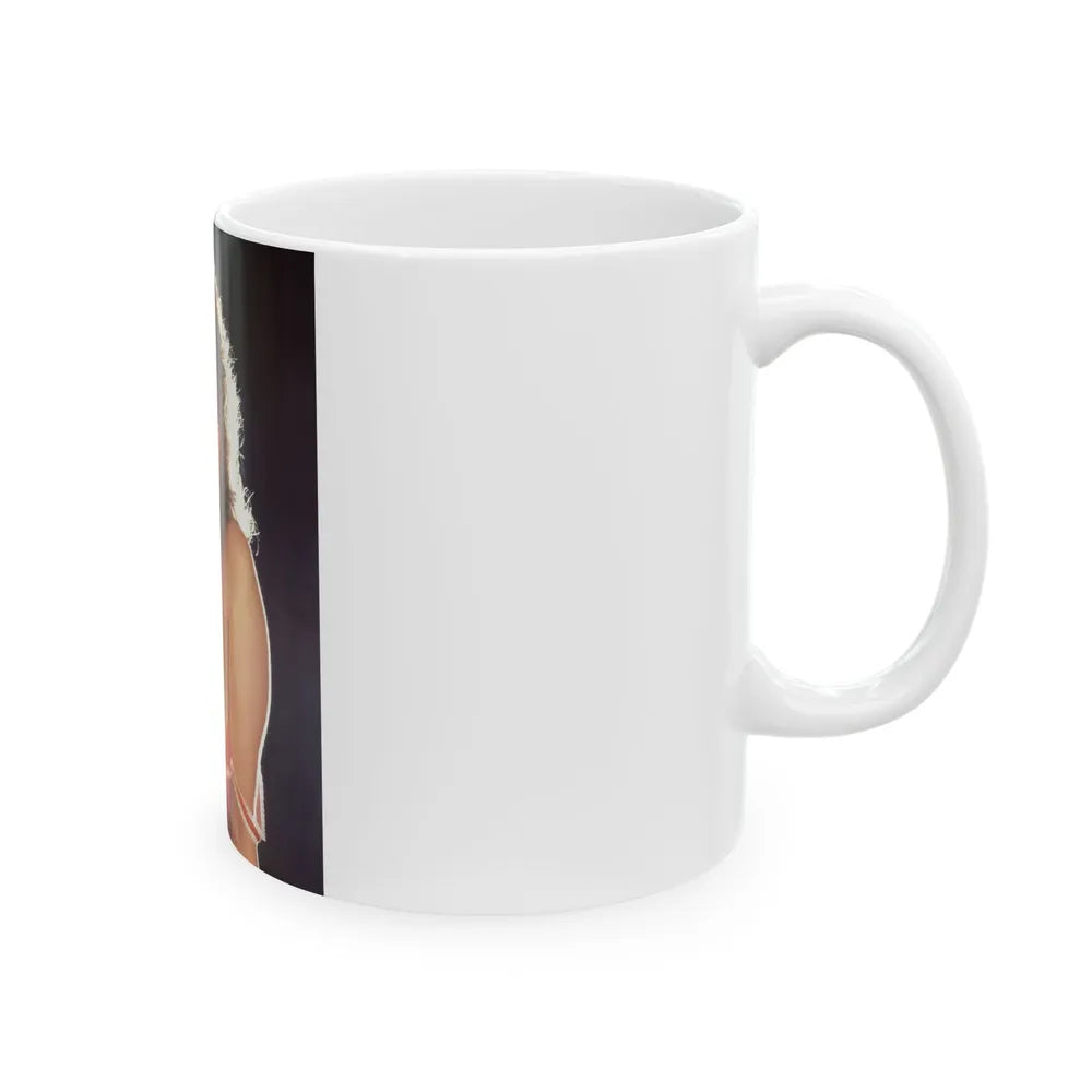 Linda Blair #267 - Partially Topless (Vintage Female Icon) White Coffee Mug-Go Mug Yourself