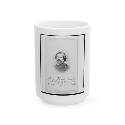 1st Lieutenant John Paul Kuntze, Union Officer, Bust Portrait, Facing Front (U.S. Civil War) White Coffee Mug