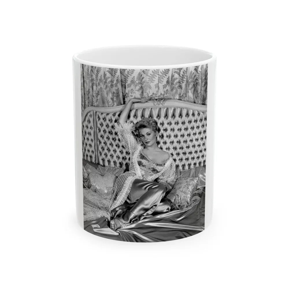 Kim Novak #196 (Vintage Female Icon) White Coffee Mug-11oz-Go Mug Yourself