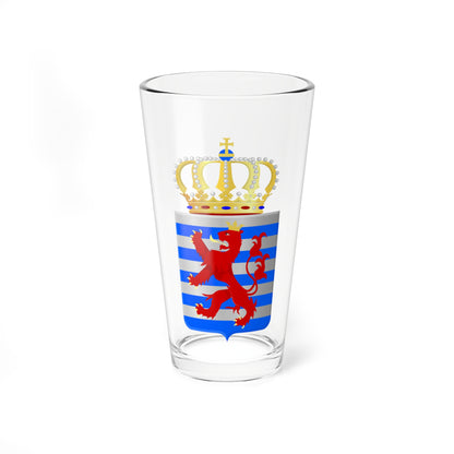 Lesser Coat of arms of Luxembourg (Luxembourg) (Coat of Arms) Pint Glass 16oz