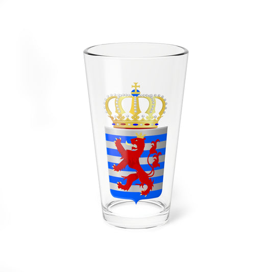 Lesser Coat of arms of Luxembourg (Luxembourg) (Coat of Arms) Pint Glass 16oz