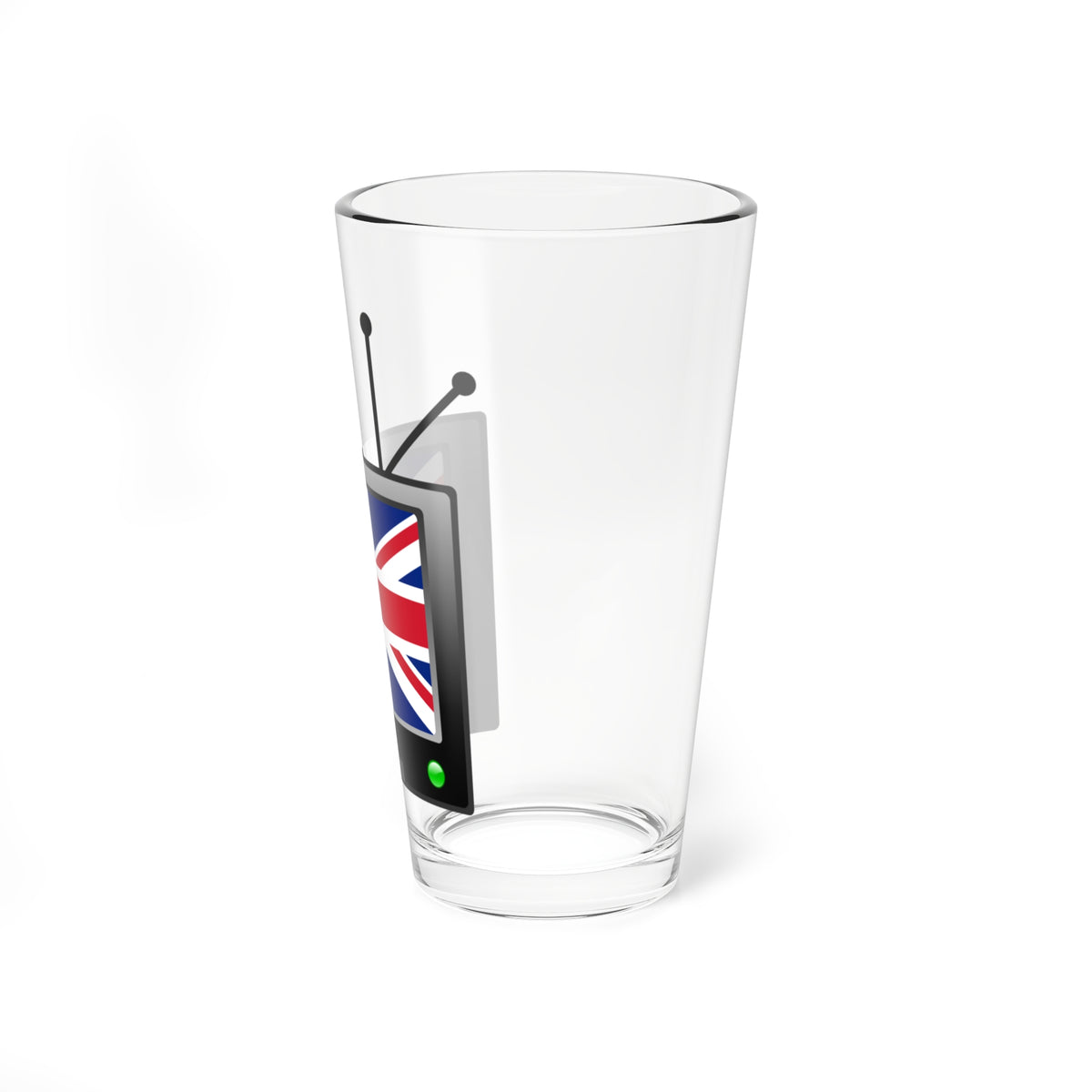 UK TV icon (United Kingdom) Pint Glass 16oz