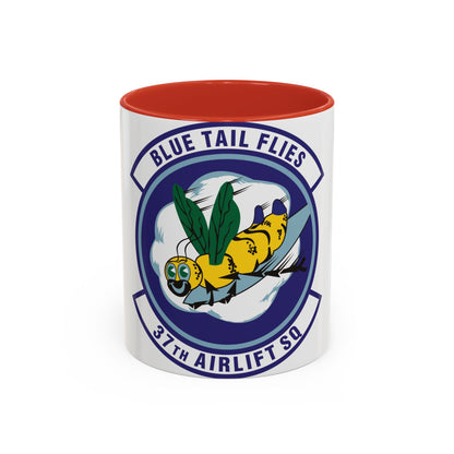 37th Airlift Squadron (U.S. Air Force) Accent Coffee Mug