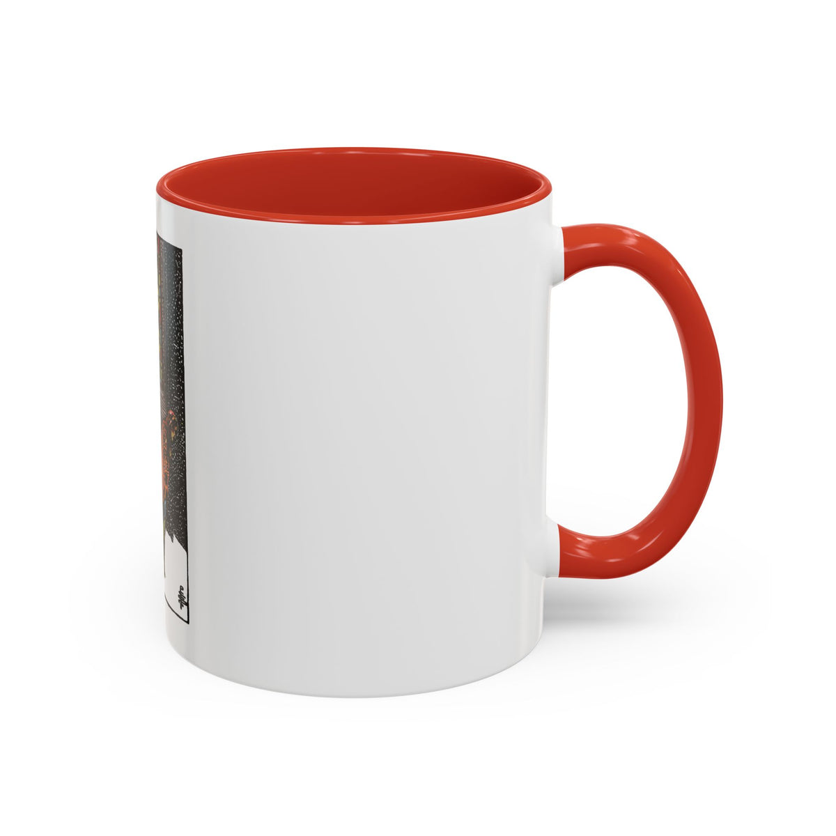 The 5 of Pentacles (Tarot Card) Accent Coffee Mug