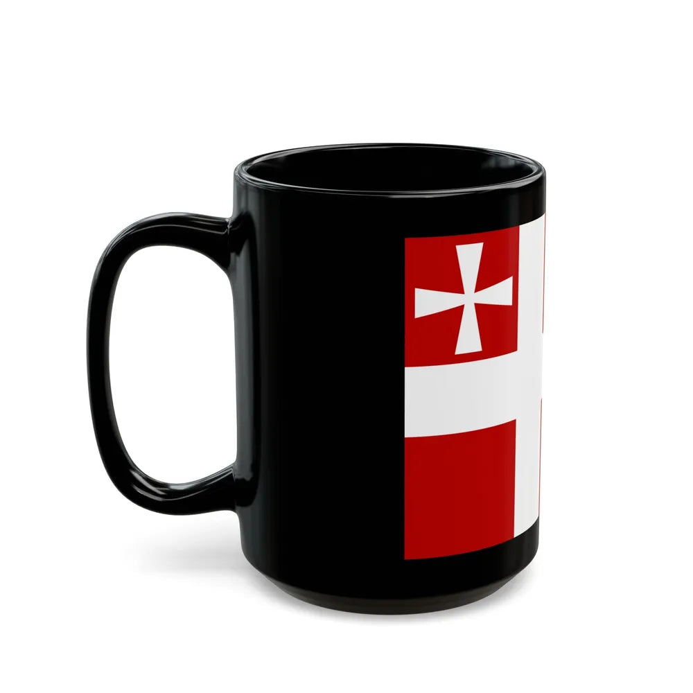 Flag of Volyn Oblast Ukraine - Black Coffee Mug-Go Mug Yourself