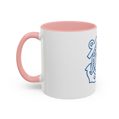 USCG Official Emblem (U.S. Coast Guard) Accent Coffee Mug