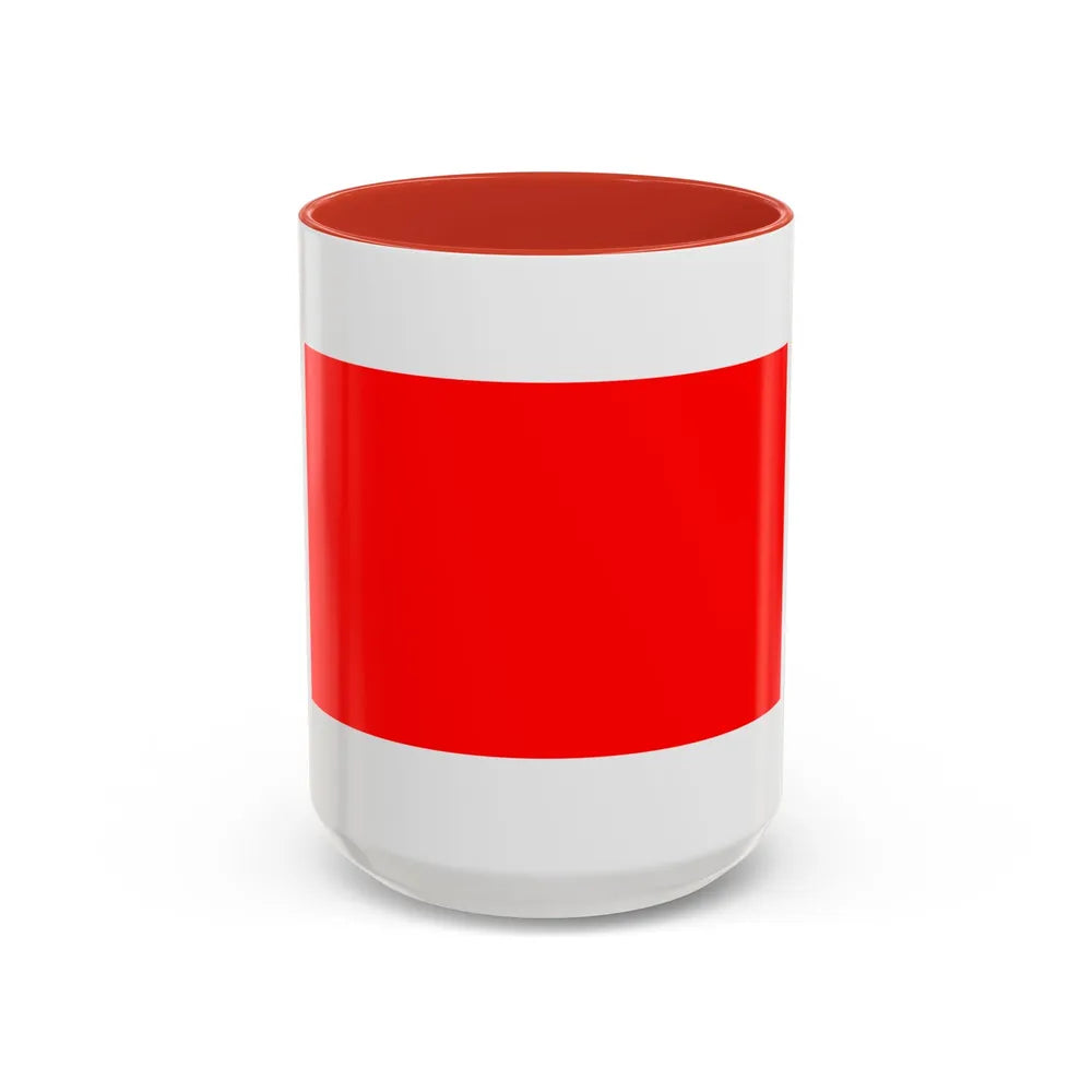 Flag of Hamrun Malta - Accent Coffee Mug-15oz-Red-Go Mug Yourself