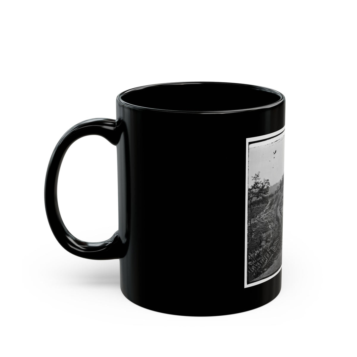 Atlanta, Ga. Confederate Palisades And Chevaux-De-Frise Near Potter House (U.S. Civil War) Black Coffee Mug